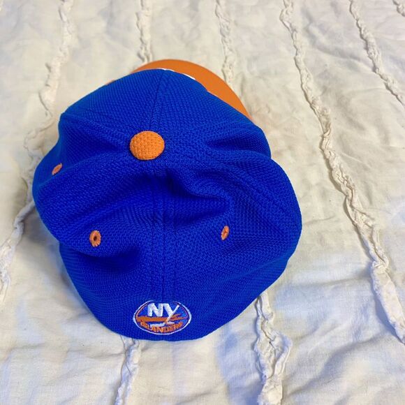 NY Islanders Authentic Zephyr Blue & Orange Hat M/L Fit Licensed NHL "Sample" - Picture 2 of 6